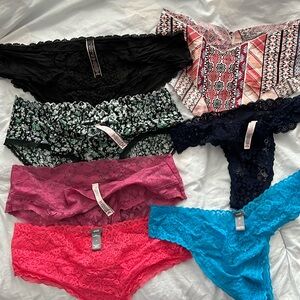 Lot/7 like new/nwot VS & Aerie panties
